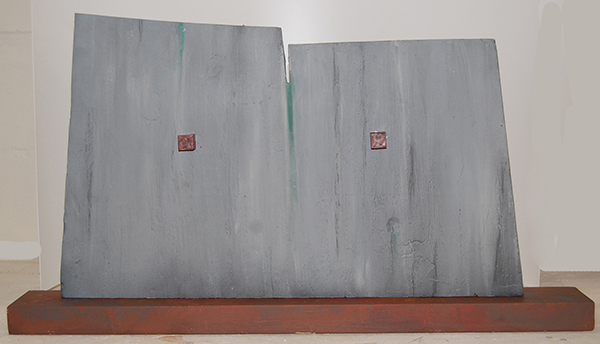 Woman Wall, Sculture, Cement and Wood